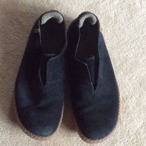 Men’s El Natura Lista suede black slip on shoes